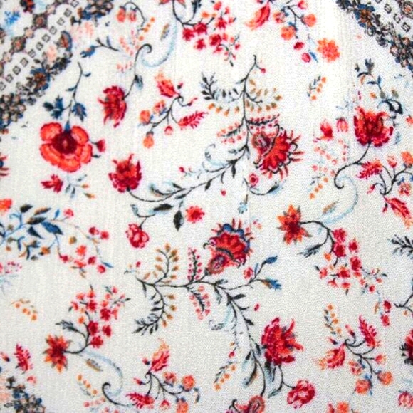 Mi Ami Boho Floral Print Sleeveless Dress L | Flowy Summer Sundress - Picture 5 of 9